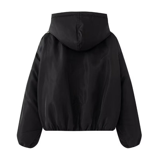 Damen sportliche Übergangsjacke mit hohem Kragen und praktischen Taschen R&B