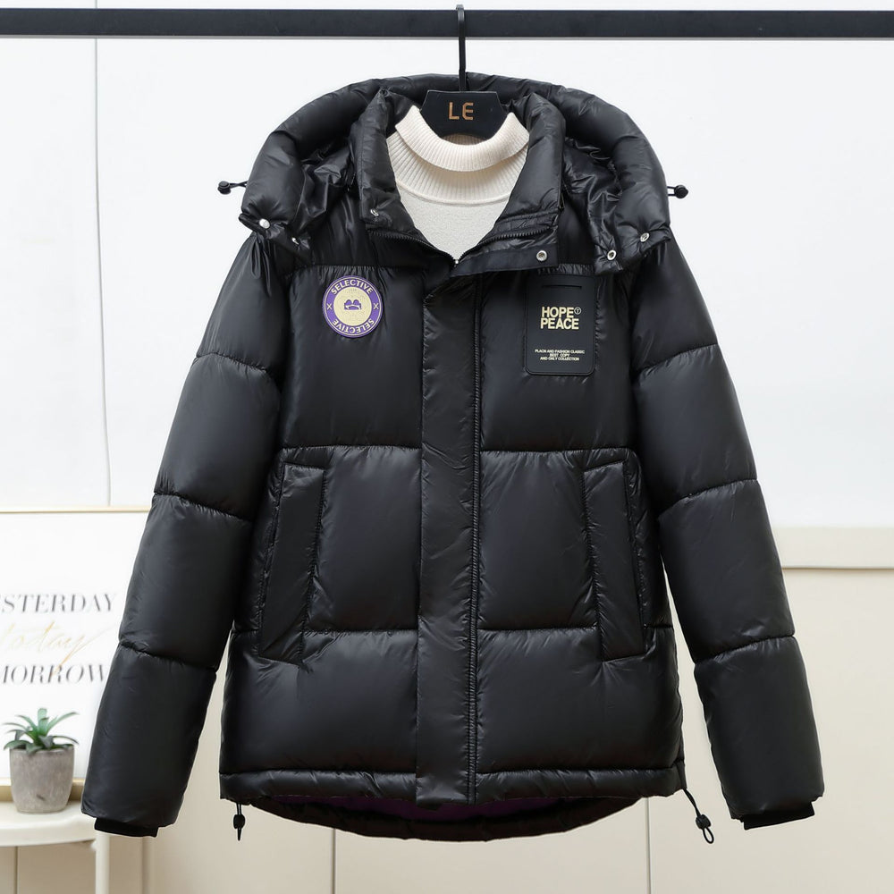 Damen Daunenjacke mit Kapuze und praktischem Reißverschluss R&B