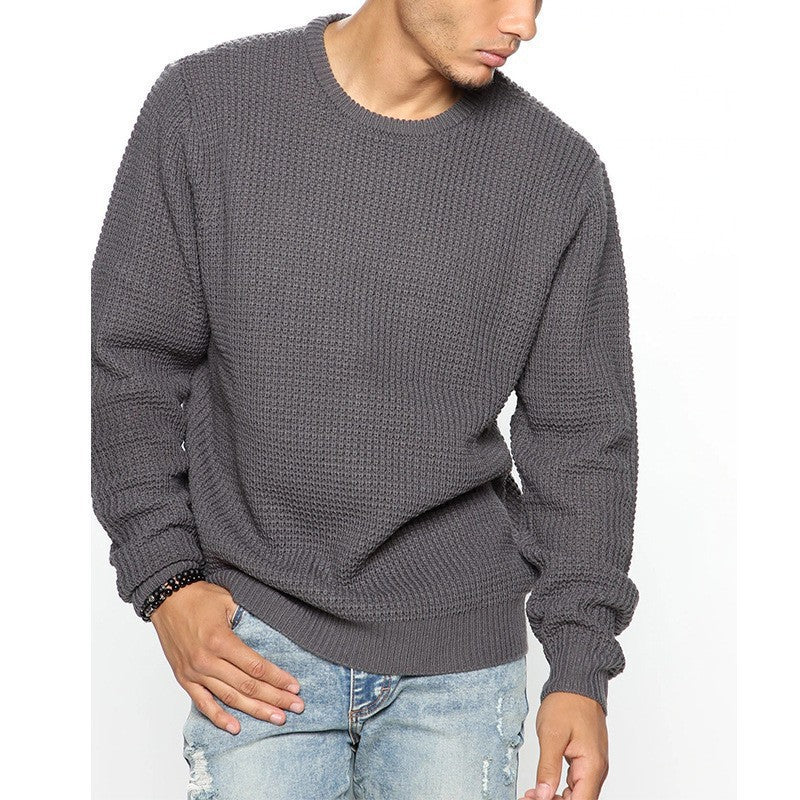 Herren Grobstrickpullover mit modernem Schnitt und kuscheligem Innenfutter R&B