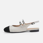 Damen Sling-Ballerinas mit dekorativen Schnallen R&B
