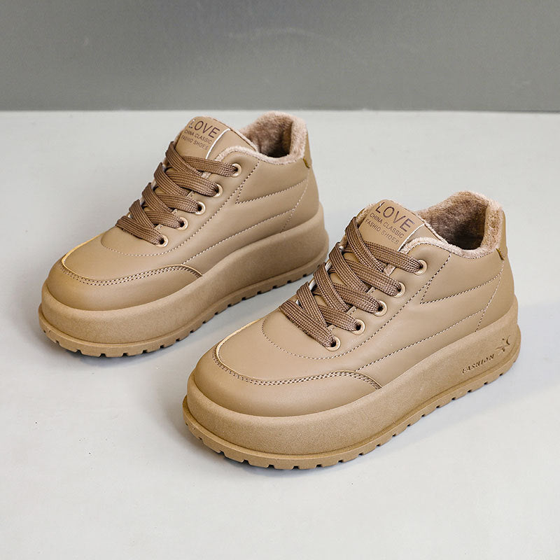 Damen Plateau Sneakers mit Innenfutter und rutschfester Sohle R&B