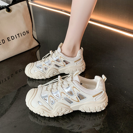 Damen Sportliche Sneaker mit atmungsaktiver Mesh-Oberfläche und rutschfester Sohle R&B