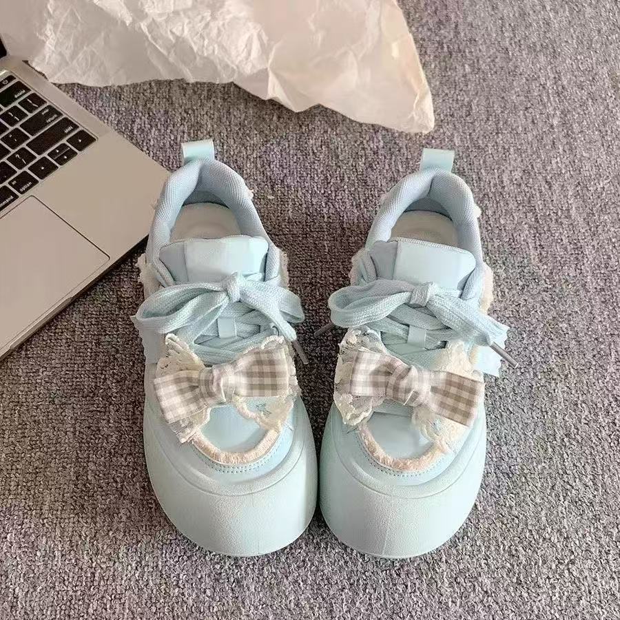 Damen Sneakers mit verspieltem Rüschendesign und hochwertigen Details R&B