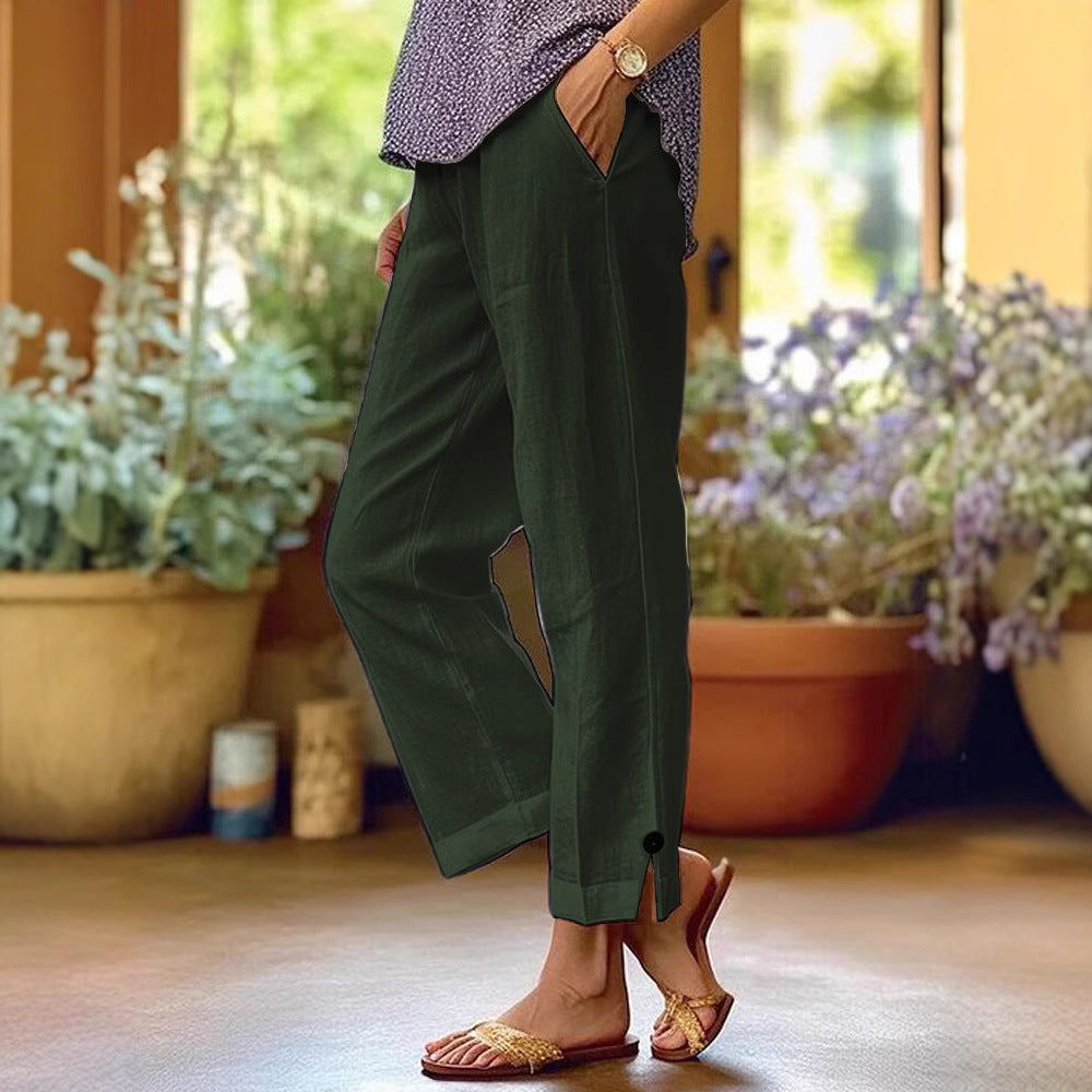 Damen Bequeme Sommerhose R&B