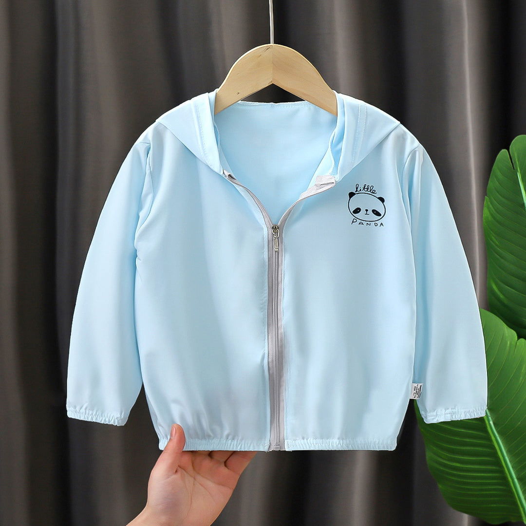 Unisex nan leichte Kapuzenjacke für Kleinkinder mit Reißverschluss und elastischen Bündchen R&B