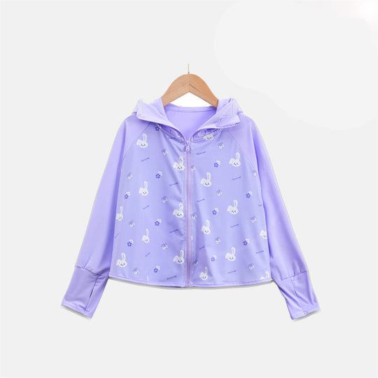 Mädchen Übergangsjacke mit Kapuze und niedlichem Tiermotiv R&B