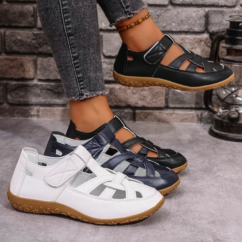 Damen Komfortable Freizeitschuhe mit verstellbarem Riemen R&B