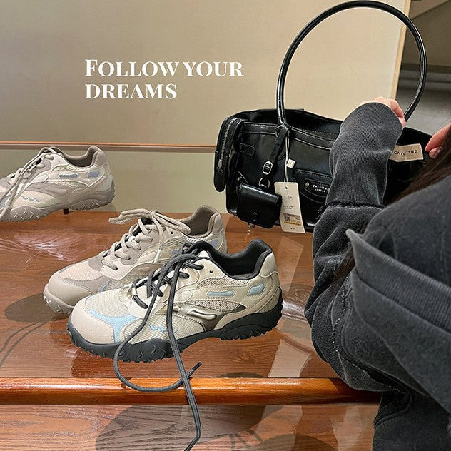 Damen Sportliche Sneaker mit atmungsaktivem Obermaterial und rutschfester Profilsohle R&B