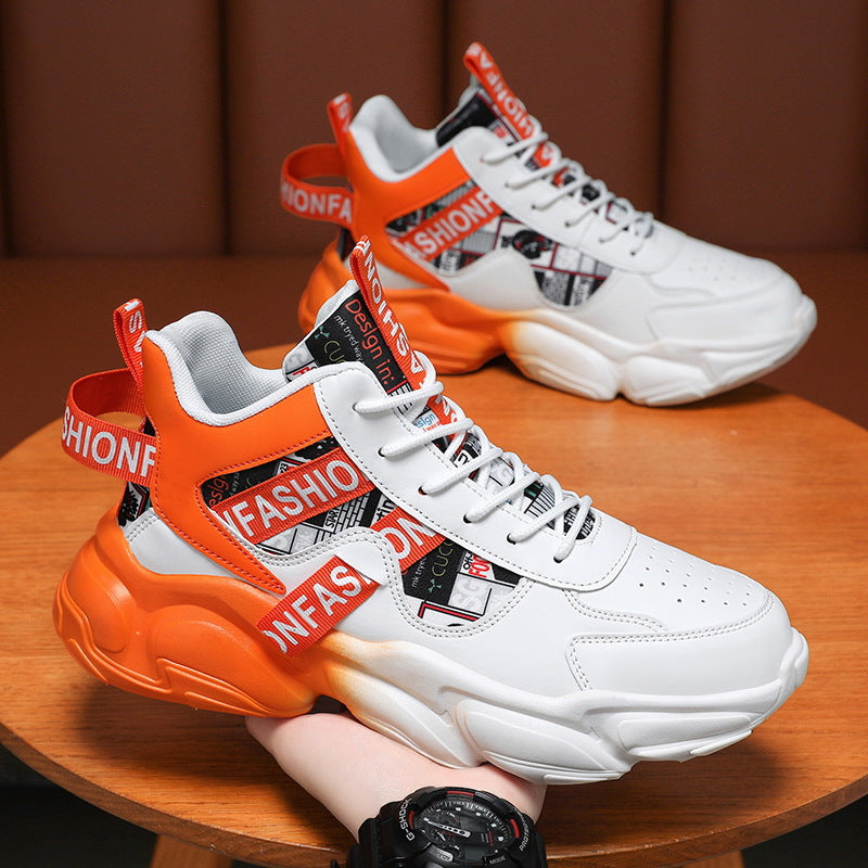 Damen Modische Chunky Sneakers mit grafischem Design und flexibler Sohle R&B