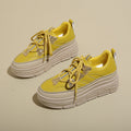 Damen Sportliche Plattform Sneakers mit glitzernden Akzenten R&B