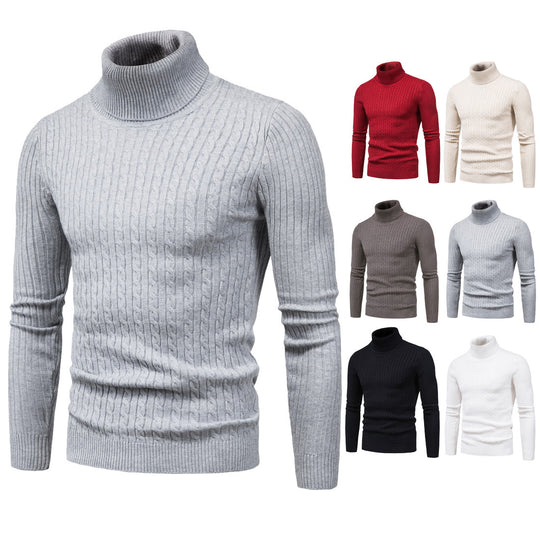 Herren komfortabler Rollkragenpullover R&B
