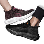 Damen Sportliche Sneakers mit atmungsaktivem Strickmaterial R&B