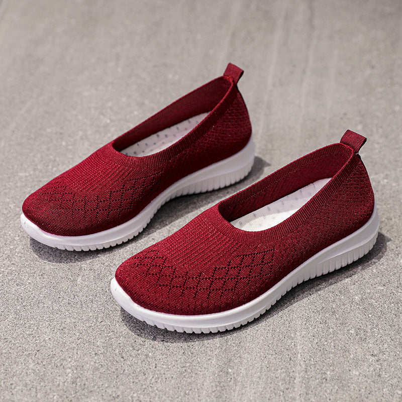 Damen Bequeme und atmungsaktive Slipper mit elastischem Bündchen R&B
