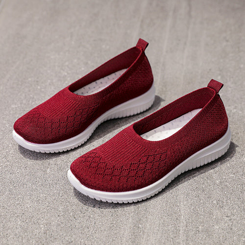 Damen Bequeme und atmungsaktive Slipper mit elastischem Bündchen R&B