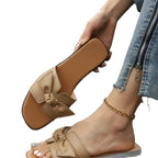 Damen Komfortable Mules mit elegantem Schleifendetail R&B