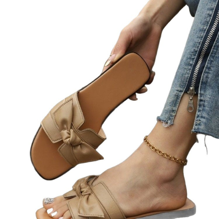 Damen Komfortable Mules mit elegantem Schleifendetail R&B