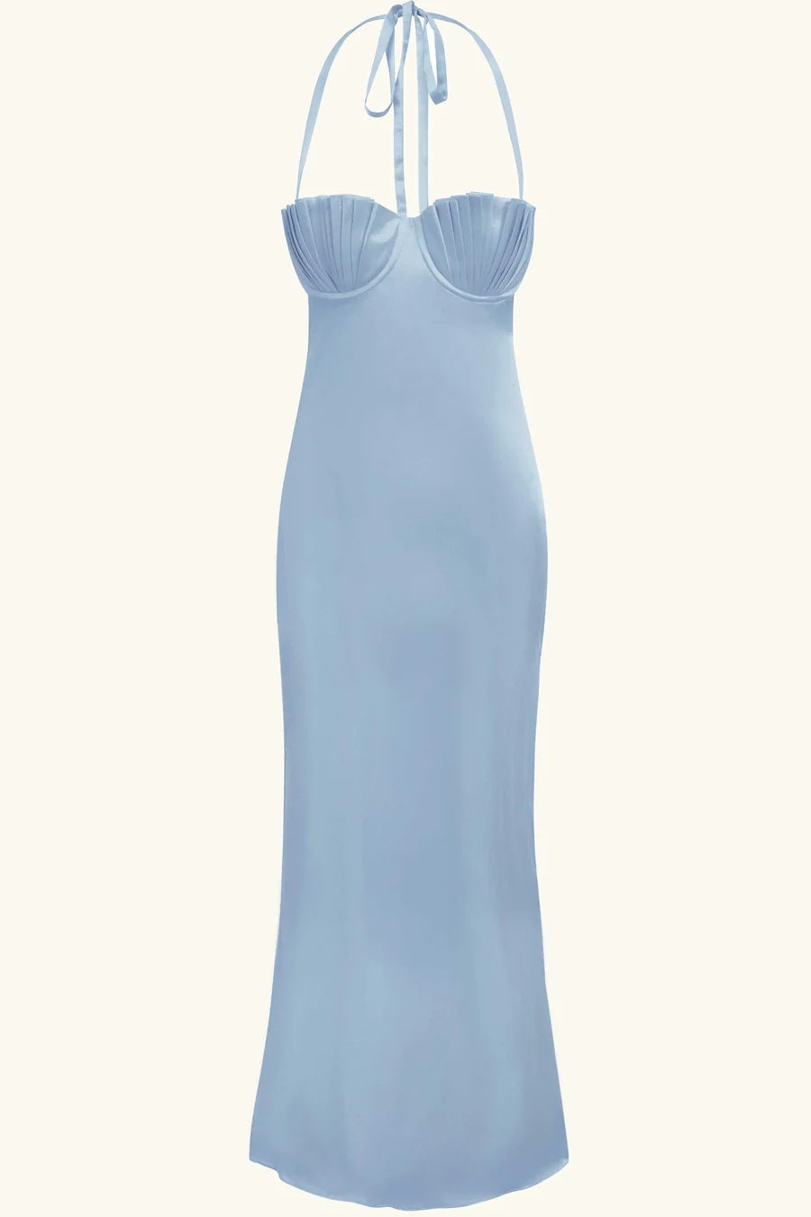 Damen Abendkleid mit tailliertem Oberteil und raffinierten Falten R&B