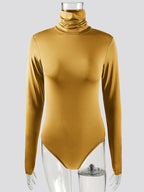 Damen Langärmliger Rollkragenbody R&B