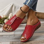 Damen Elegante Clogs mit Krokodilprägung R&B