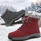 Damen gefütterte Winterstiefel mit rutschfester Profilsohle R&B