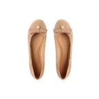 Damen Ballerinas mit elegantem Rüschensockendetail und stilvoller Perlenapplikation