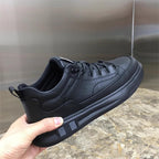 Damen modische Leder Sneakers mit rutschfester Sohle R&B