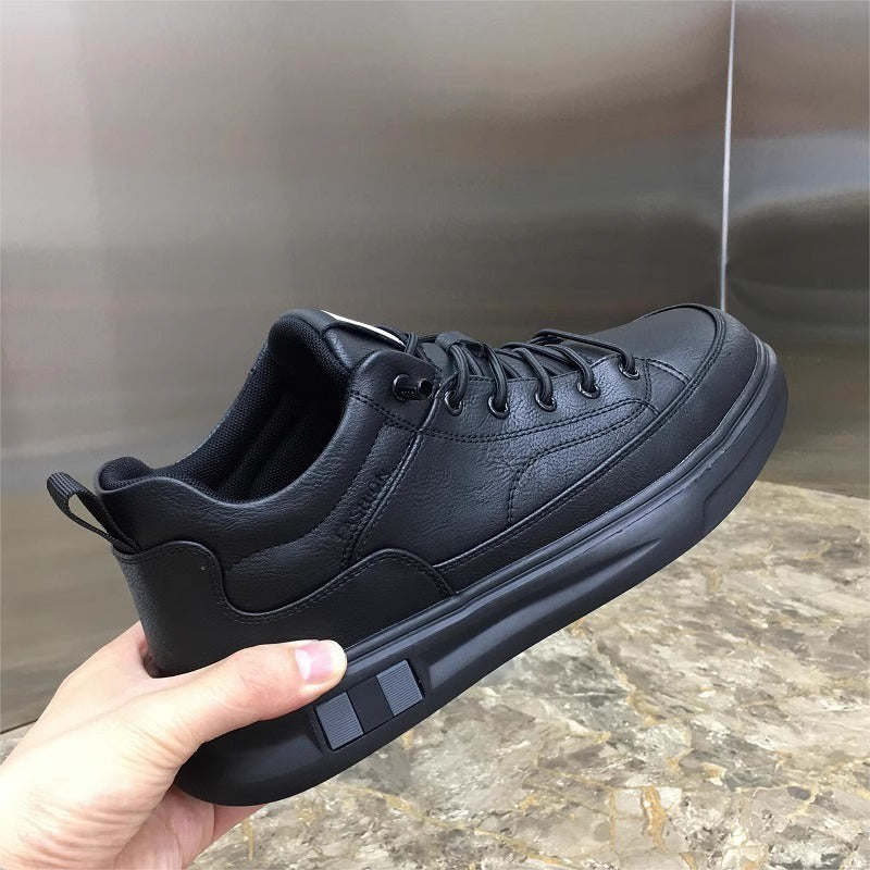 Damen modische Leder Sneakers mit rutschfester Sohle R&B