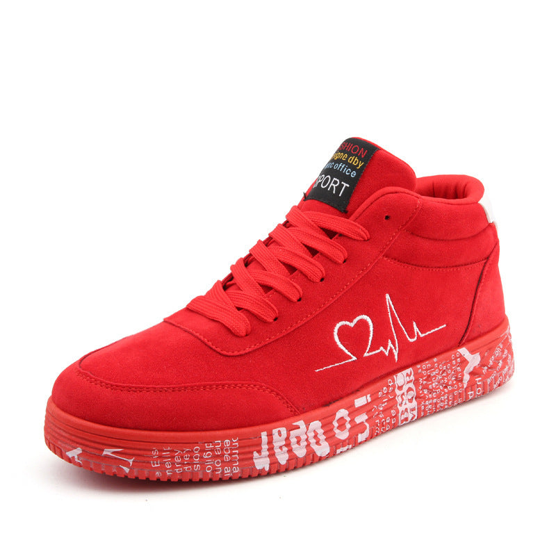 Damen Sportive High-Top Sneakers mit individuell bedruckter Laufsohle
