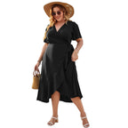 Damen Wickelmaxikleid mit eleganter Drapierung und since Silhouette R&B