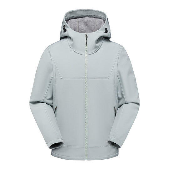 Herren technische Multifunktionsjacke mit verstellbarem Kapuzenkragen und wasserabweisendem Material R&B