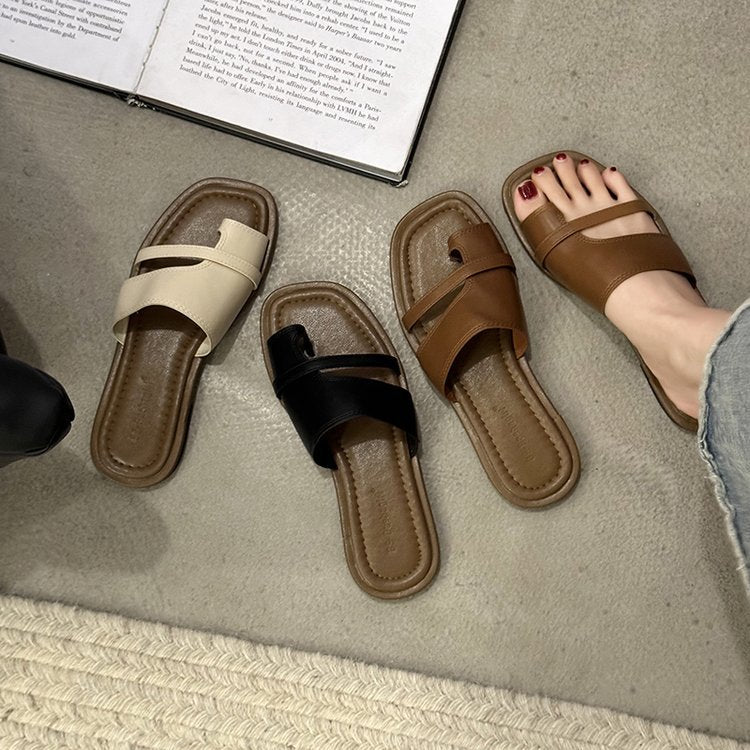 Damen Sandalen mit komfortablem Fußbett und modernem Riemendesign R&B
