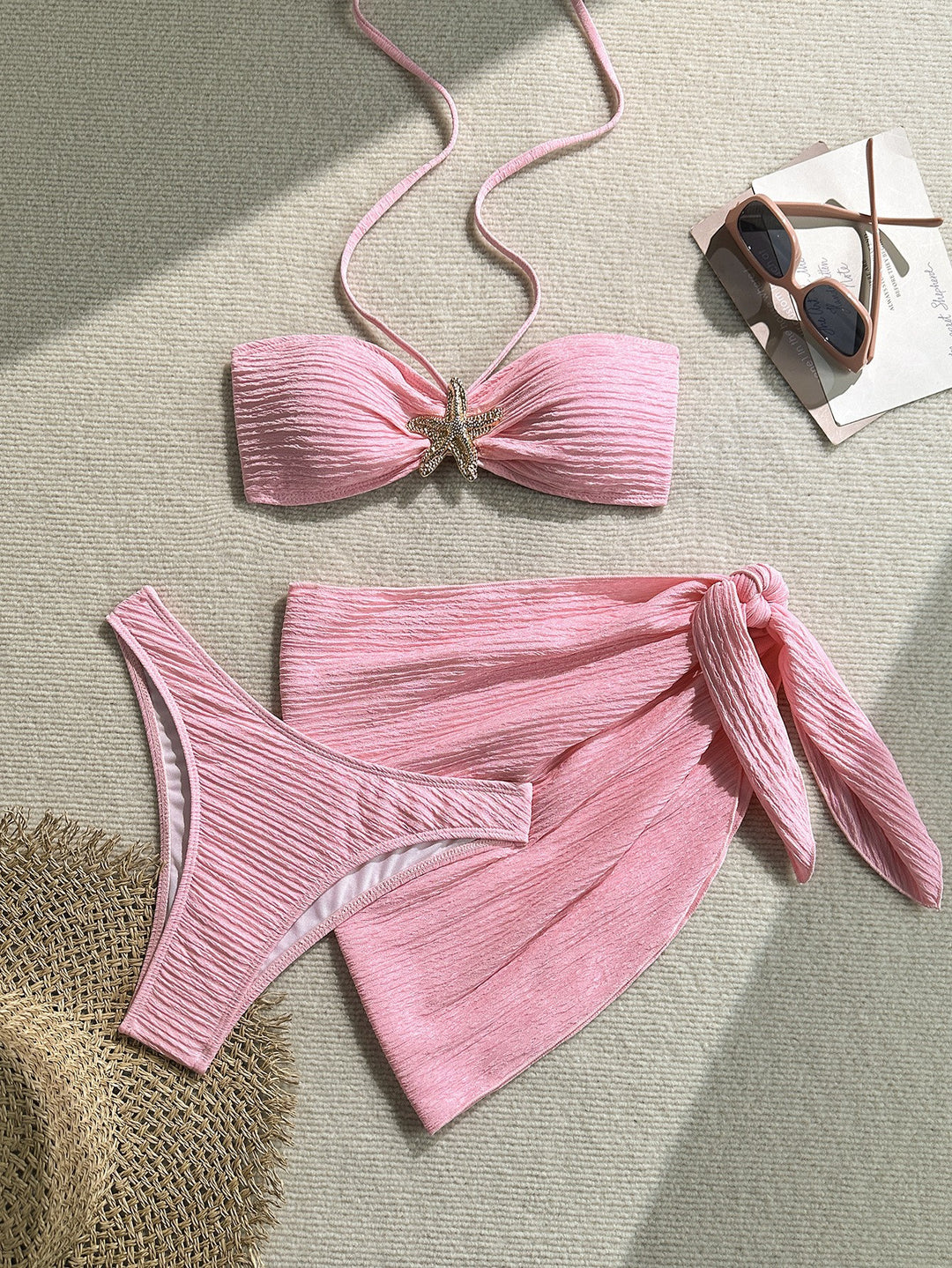 Damen Bandeau-Bikini mit eleganter Wickel-Option R&B