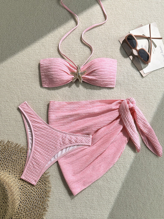 Damen Bandeau-Bikini mit eleganter Wickel-Option R&B