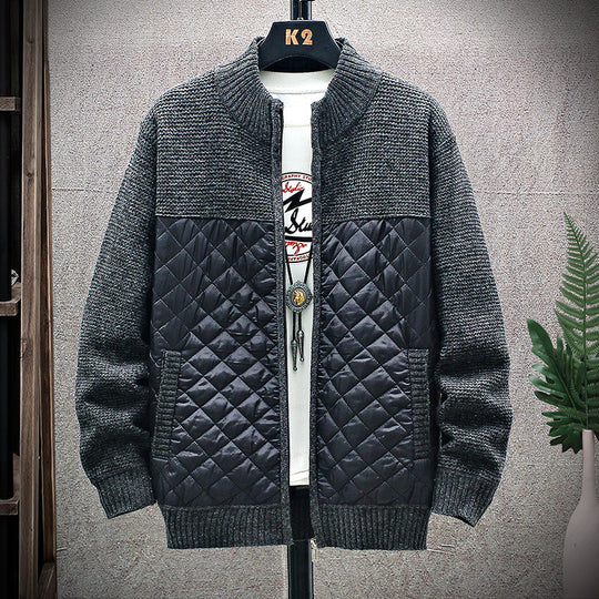 Herren gesteppte Freizeitjacke mit strukturiertem Obermaterial R&B