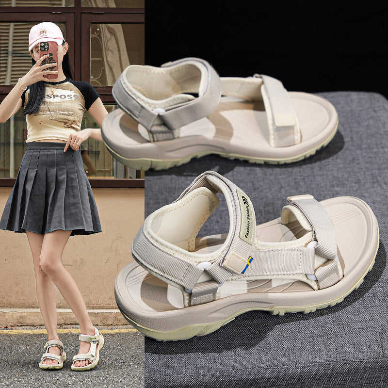 Damen Sportliche Outdoor-Sandalen mit verstellbarem Riemensystem und rutschfester Sohle