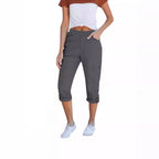 Damen Cargo-Hosen mit elastischem Bund und praktischen Taschen R&B