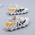 Damen Sneaker mit elastischem Strickoberteil und stoßdämpfendem Sohlenprofil R&B