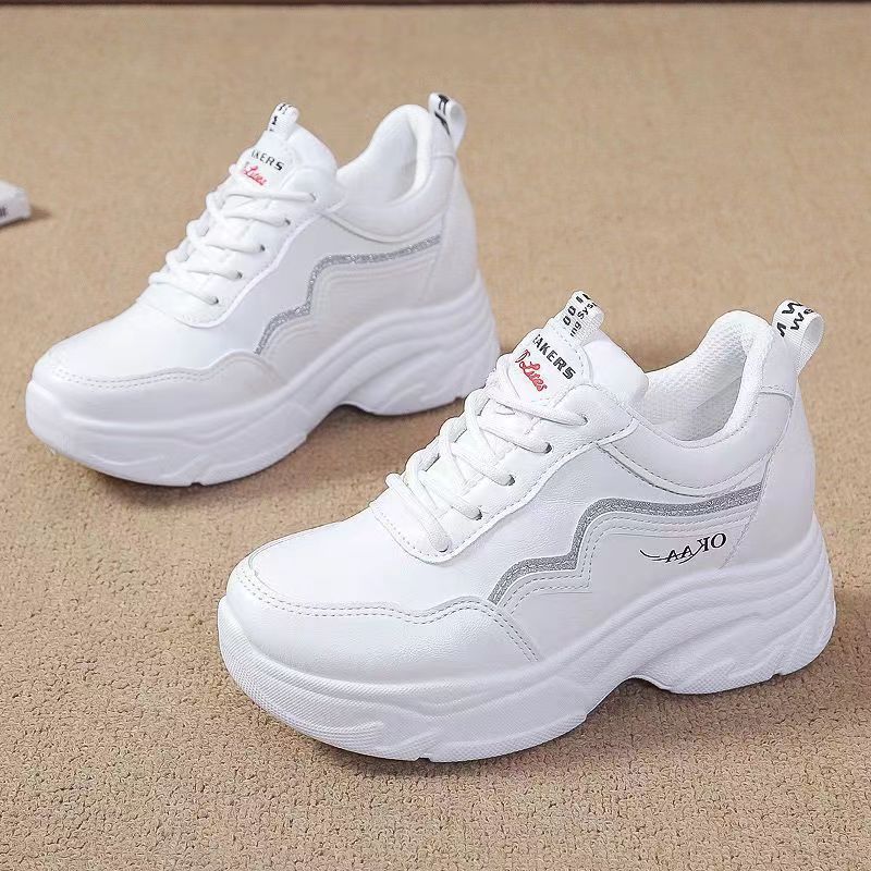 Damen Sportliche Sneakers mit hohem Komfort und modischem Plateau-Heel R&B