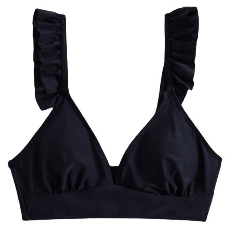 Damen Triangel-Bikinioberteil mit voluminösen Rüschendetails R&B