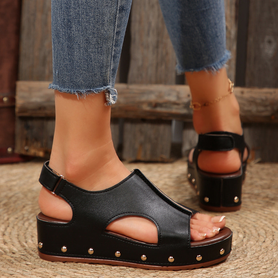 Damen Komfortable Keilsandalen mit modischem Design R&B