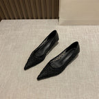 Damen Slingback Pumps mit transparentem Netzdesign R&B