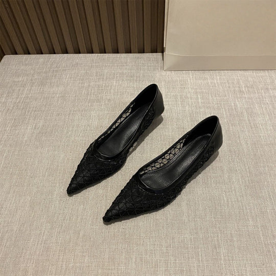 Damen Slingback Pumps mit transparentem Netzdesign R&B