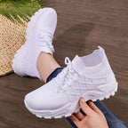 Damen Sportliche und atmungsaktive Laufschuhe mit elastischem Schaft R&B