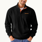 Herren Hochwertiger Pullover mit halbem Reißverschluss und komfortabler Passform R&B