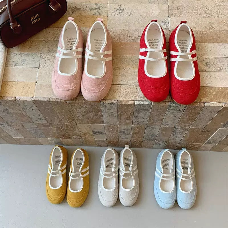Damen Bequeme Slipper mit elastischen Riemen und modischem Design