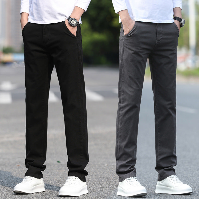 Herren Chinos mit schmalem Schnitt und elastischem Bund