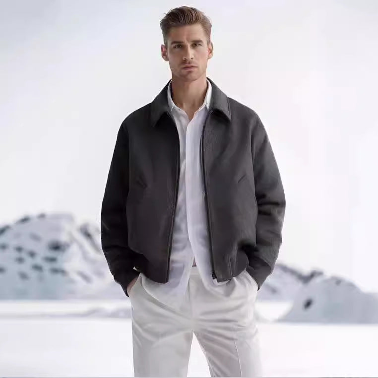 Damen lässige Fleece-Bomberjacke R&B