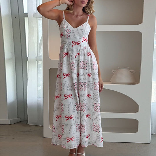 Damen Maxi-Kleid mit floralen Mustern R&B