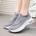 Damen Komfortable Slip-On Sneakers mit atmungsaktivem Obermaterial und weicher Laufsohle R&B