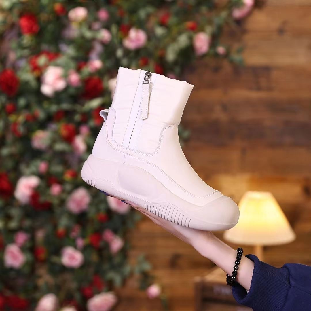 Damen modische Winterboots mit praktischem Reißverschluss und rutschfester Sohle R&B